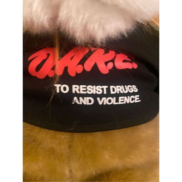 20 inch plush Daren Lion D.A.R.E Dare to Resist Drugs And Violence Vintage Stuff - Picture 3 of 8